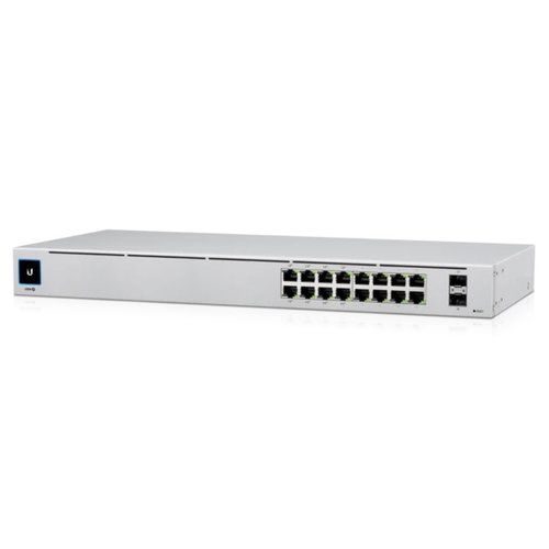 Image of UBIQUITI SWITCH 16 PORTE LAN GIGABIT PoE Gen2, di cui 8P PoE 802.3af/at PoE 42W, 2P SFP - USW-16-POE-EU 074