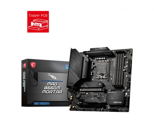 Image of MSI MB B660, MAG B660M MORTAR, LGA 1700, 4DDR5, 2PCI-Ex16, 1PCI-Ex1, 2M2, 6SATA3 074