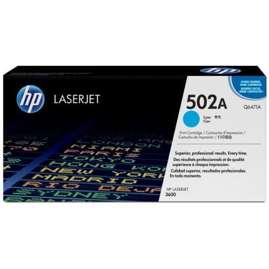 Image of HP Cartuccia Toner originale ciano LaserJet 502A 074