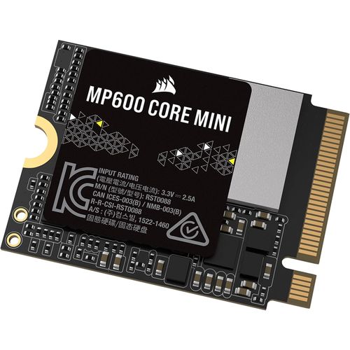 Image of CORSAIR SSD MP600 CORE MINI 1TB GEN4 PCIE X4 NVME M.2 2230 SSD 074