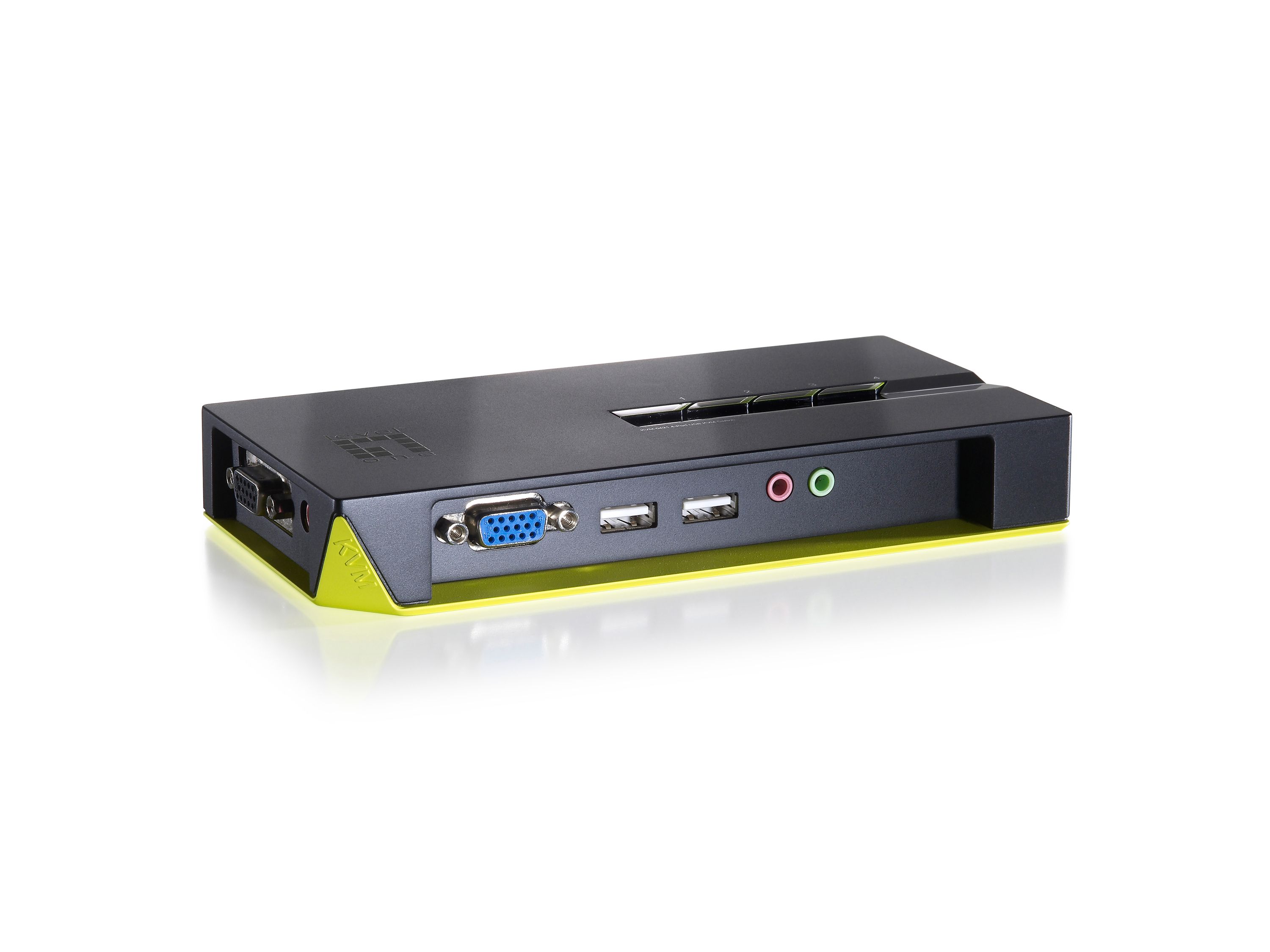 Image of LevelOne KVM-0421 switch per keyboard-video-mouse (kvm) Nero, Verde 074