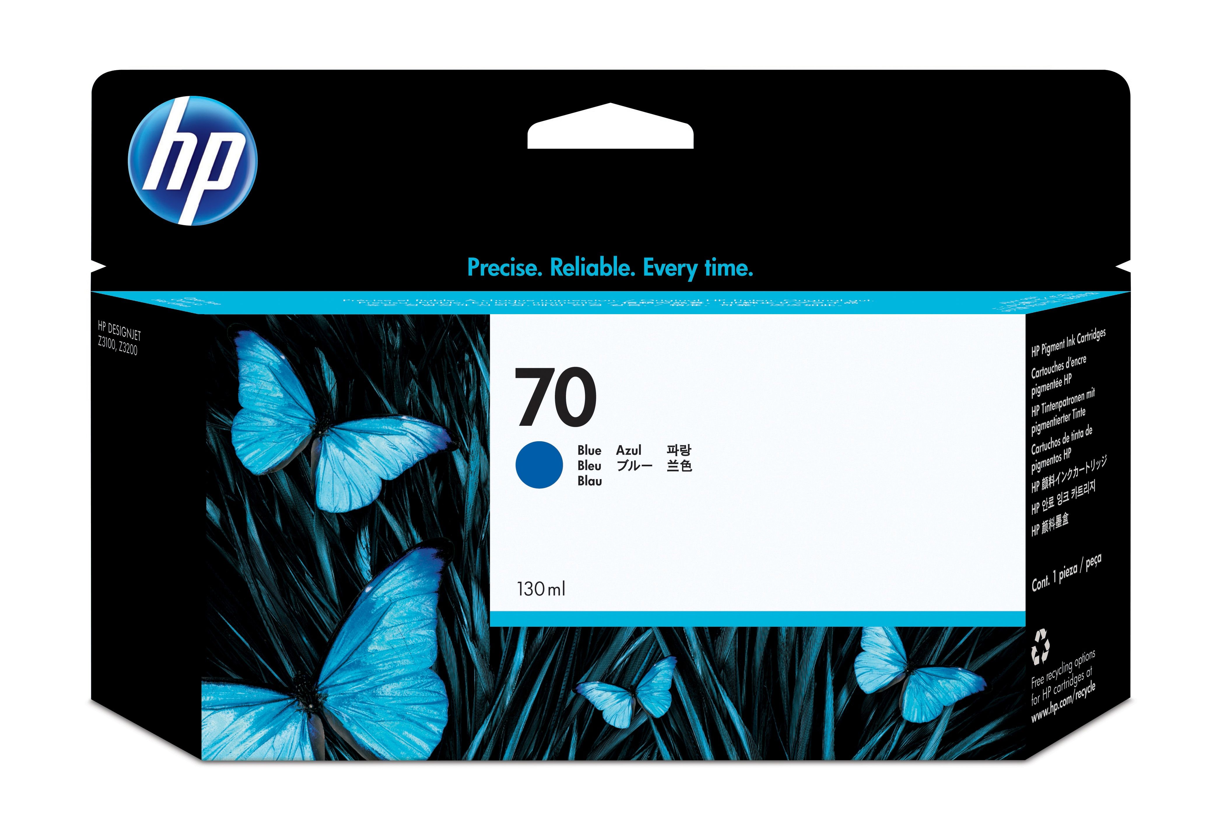 Image of HP Cartuccia inchiostro blu 70, 130 ml 074