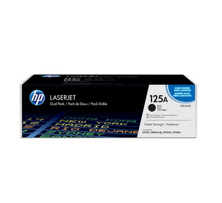 Image of HP Confezione da 2 cartucce originali di Toner nero LaserJet 125A 074