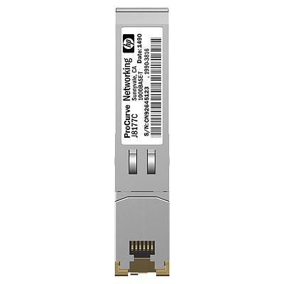 Image of HPE X120 - Modulo transceiver SFP (mini-GBIC) - GigE - 1000Base-T - RJ-45 - per HP 3100, HPE 10512, 12504, 1910, 3100, 3600, 5500, 7506, FlexFabric 1.92, 11908, 12902 - JD089B 074