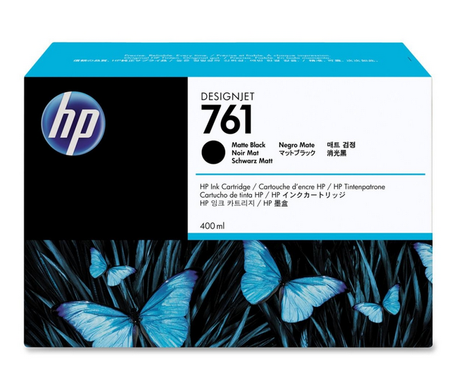 Image of HP Cartuccia inchiostro nero opaco DesignJet 761, 400 ml 074