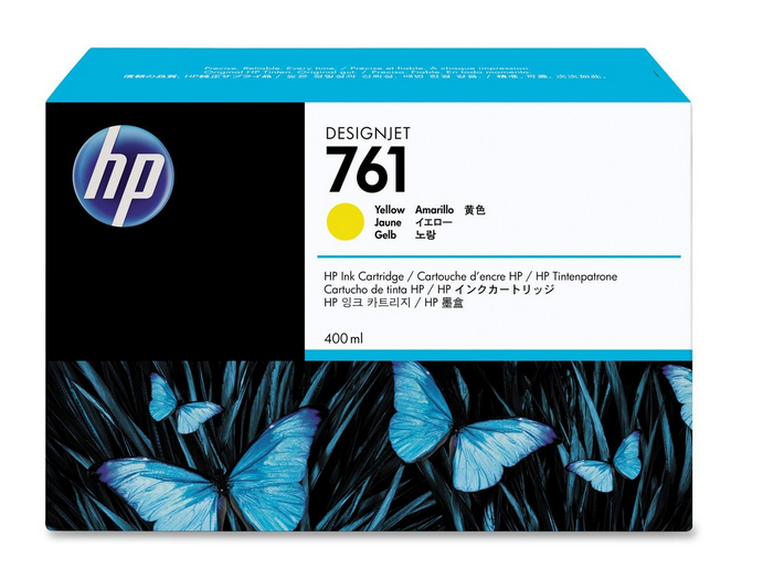 Image of HP Cartuccia inchiostro giallo DesignJet 761, 400 ml 074