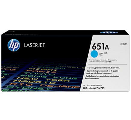 Image of HP Cartuccia Toner originale ciano LaserJet 651A 074