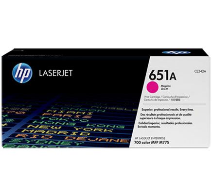 Image of HP Cartuccia Toner originale magenta LaserJet 651A 074