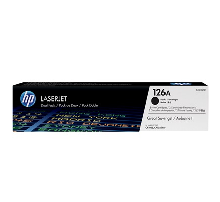 Image of HP Confezione da 2 cartucce originali di Toner nero LaserJet 126A 074