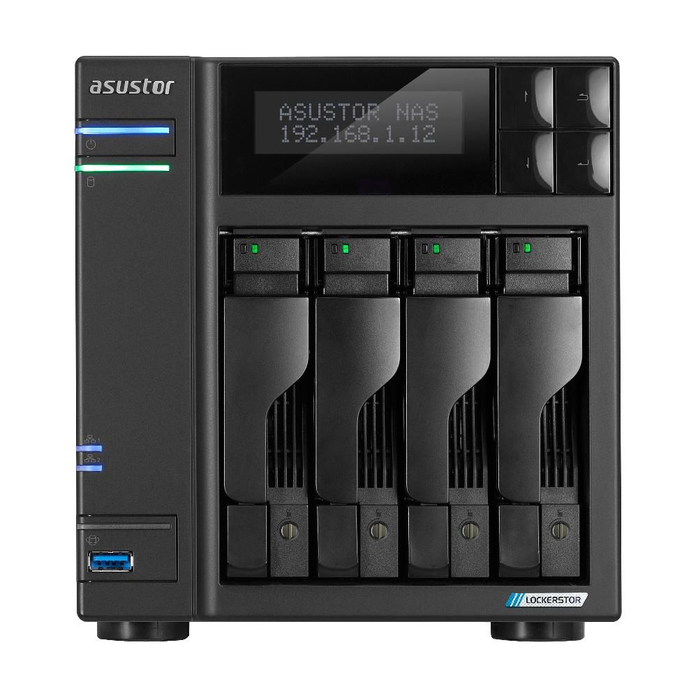 Image of ASUSTOR NAS TOWER 4 Bay + 4x M.2 NVMe , Intel Celeron N5105 Jasper Lake Quad-Core, 4GB (16GB MAX) , 2.5 GbE x 2, .. AS6704T 074