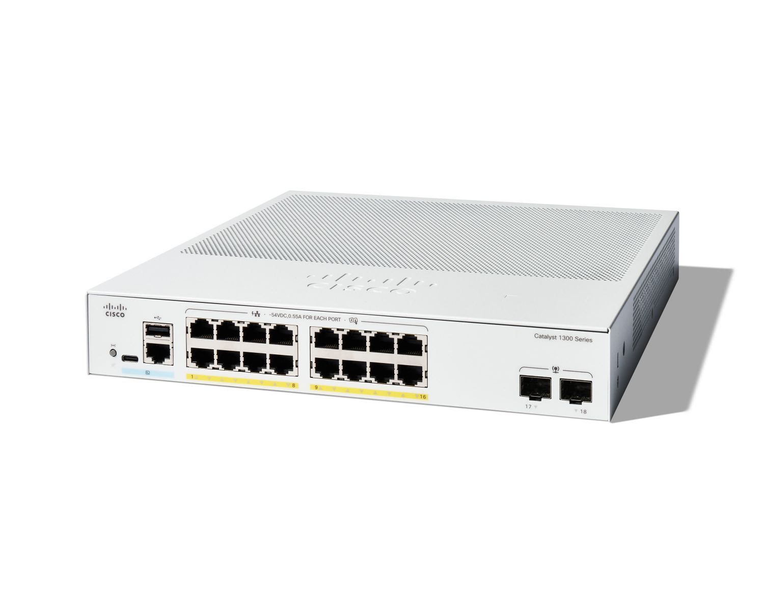 Image of CATALYST 1300 16-PORT GE, FULL POE, 2X1G SFP 074