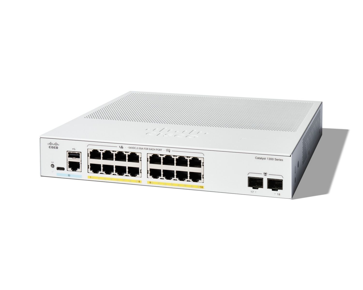 Image of CATALYST 1300 16-PORT GE, POE, 2X1G SFP 074