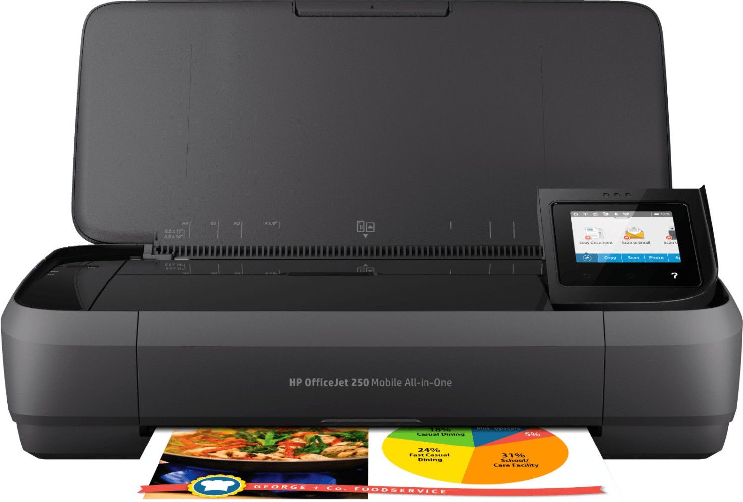 Image of HP OfficeJet Stampante All-in-One portatile 250 074