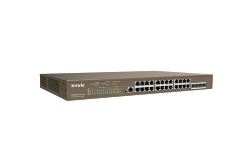 Image of TENDA SWITCH L3 MANAGED POE SWITCH 24 PORTE 10/100/1000 BASE-T ETHERNET - 4 PORTE 1000 BASE-X SFP -1 074