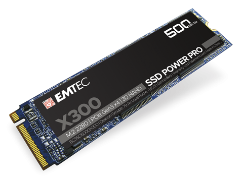 Image of SSD M.2 512GB 2280 NVME X300 EMTEC 074