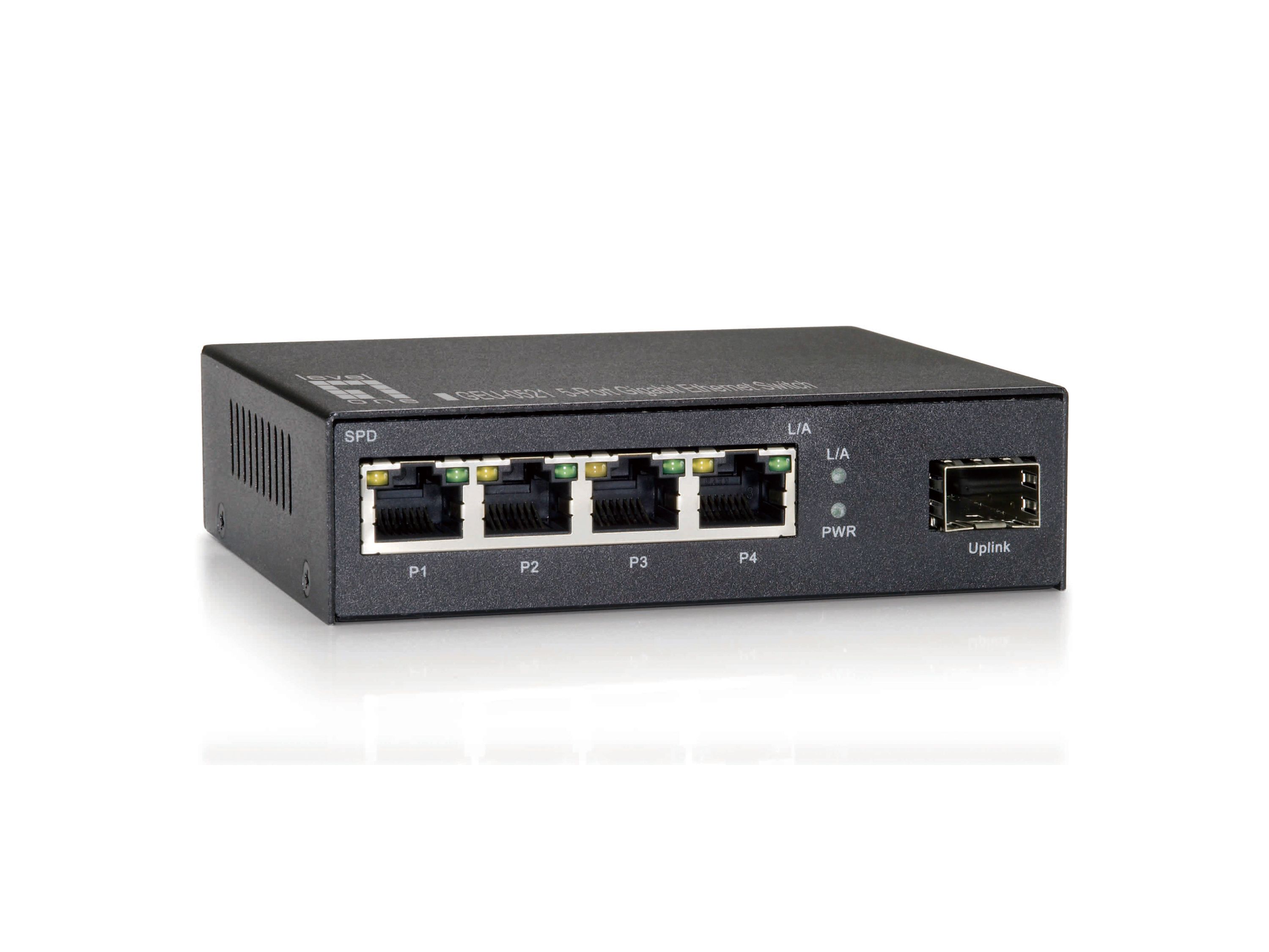 Image of LevelOne GEU-0521 switch di rete Non gestito Gigabit Ethernet (10/100/1000) Grigio 074