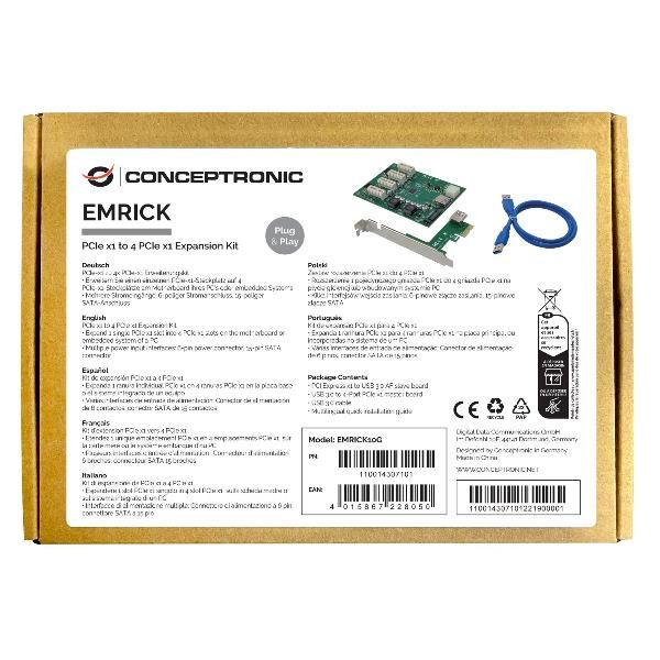 Image of Conceptronic EMRICK10G scheda di interfaccia e adattatore Interno PCIe 074