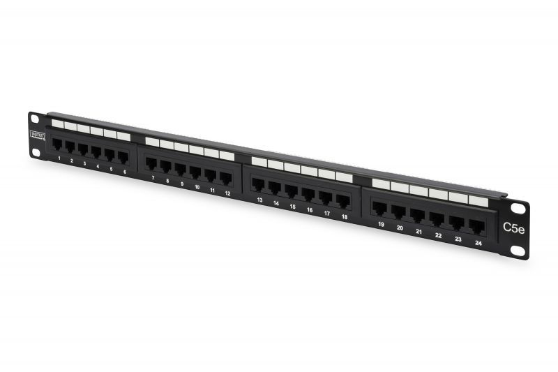 Image of PATCH PANEL 24 PORTE NON SCHERMATO UTP CAT.5E 8 POLI RACK 19 074