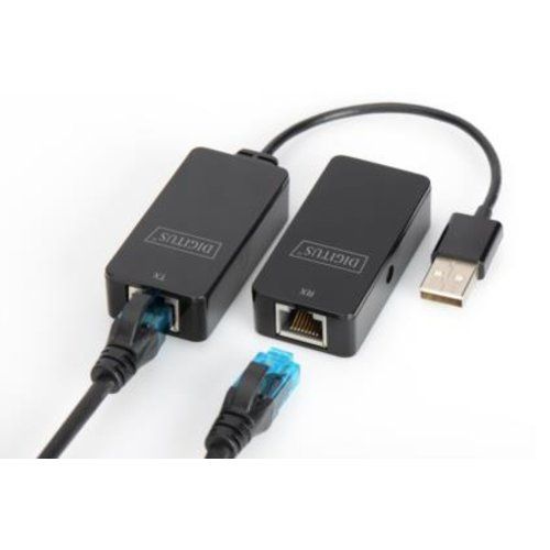 Image of EXTENDER USB 2.0 DIGITUS FINO A 50mt TRAMITE CAVO RETE CAT 5E 074