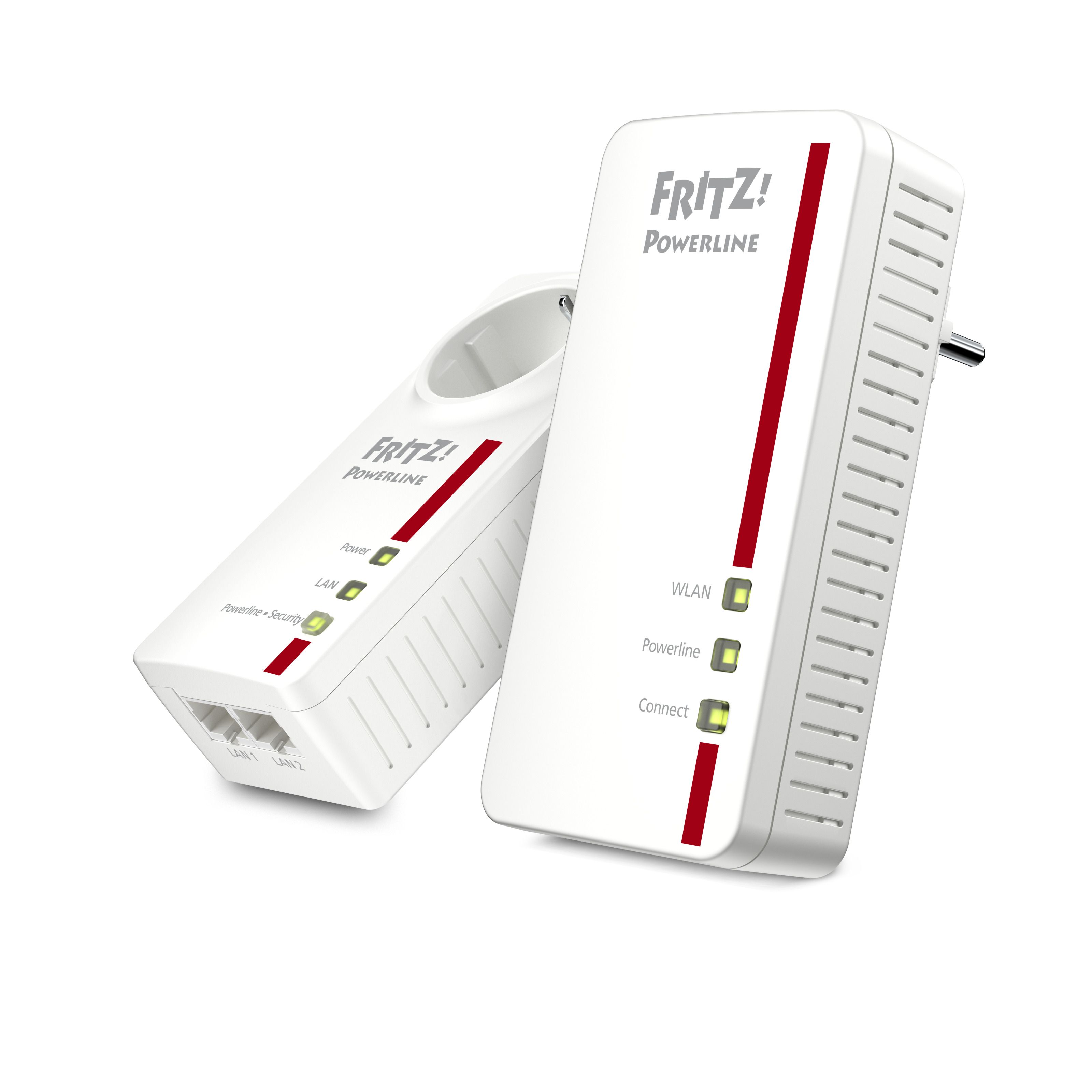 Image of FRITZ!Powerline 1260 WLAN Set 1200 Mbit/s Collegamento ethernet LAN Wi-Fi Bianco 2 pz 074