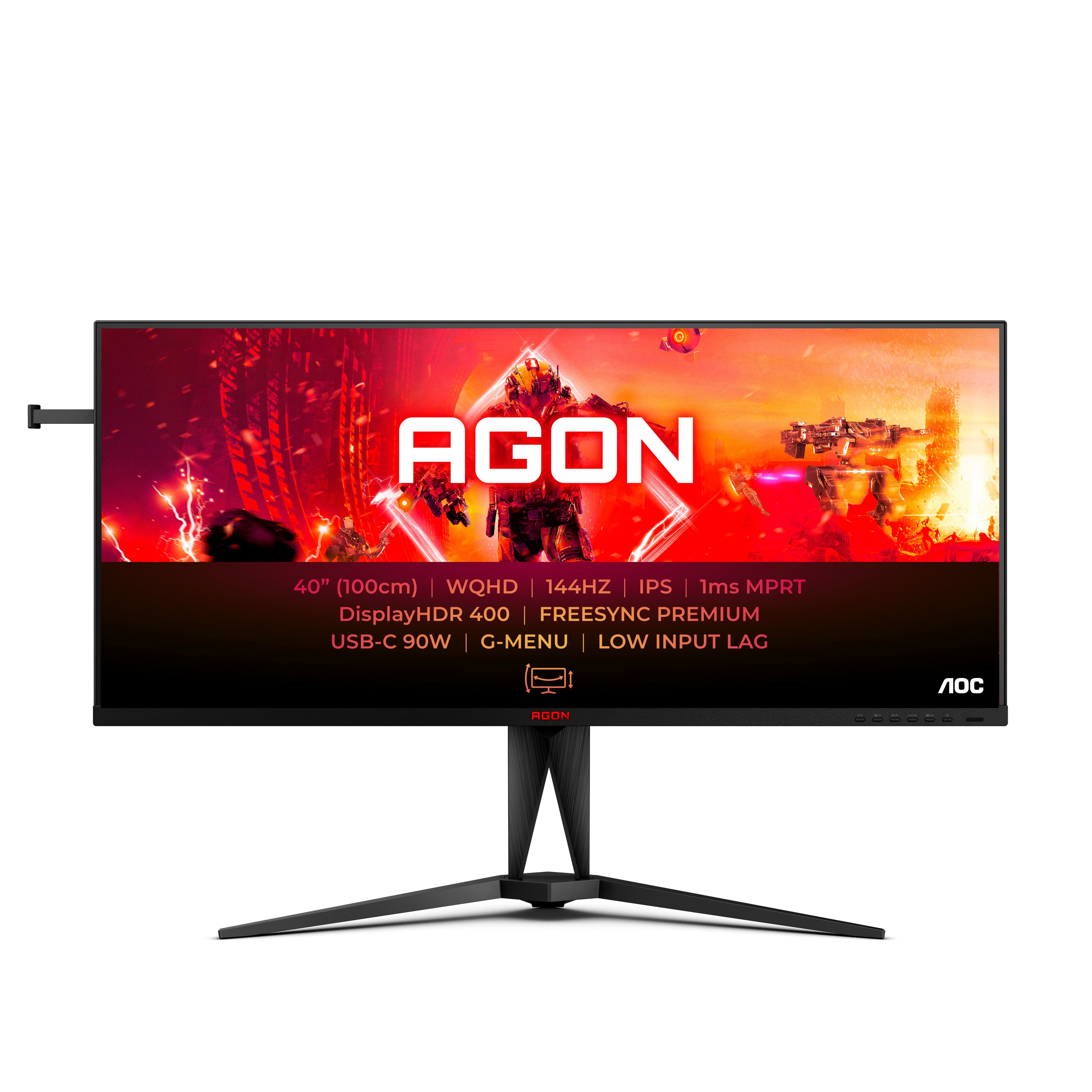 Image of AOC AGON 5 AG405UXC Monitor PC 100,3 cm (39.5") 3440 x 1440 Pixel Wide Quad HD LCD Nero 074