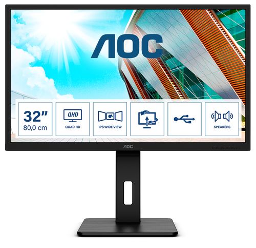 Image of AOC P2 Q32P2 Monitor PC 80 cm (31.5") 2560 x 1440 Pixel 2K Ultra HD LED Nero 074