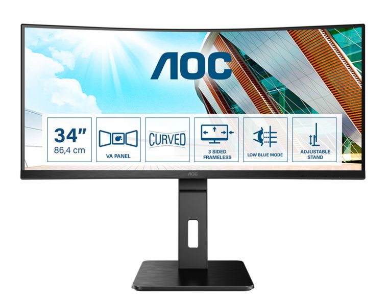 Image of AOC P2 CU34P2A LED display 86,4 cm (34") 3440 x 1440 Pixel Quad HD Nero 074