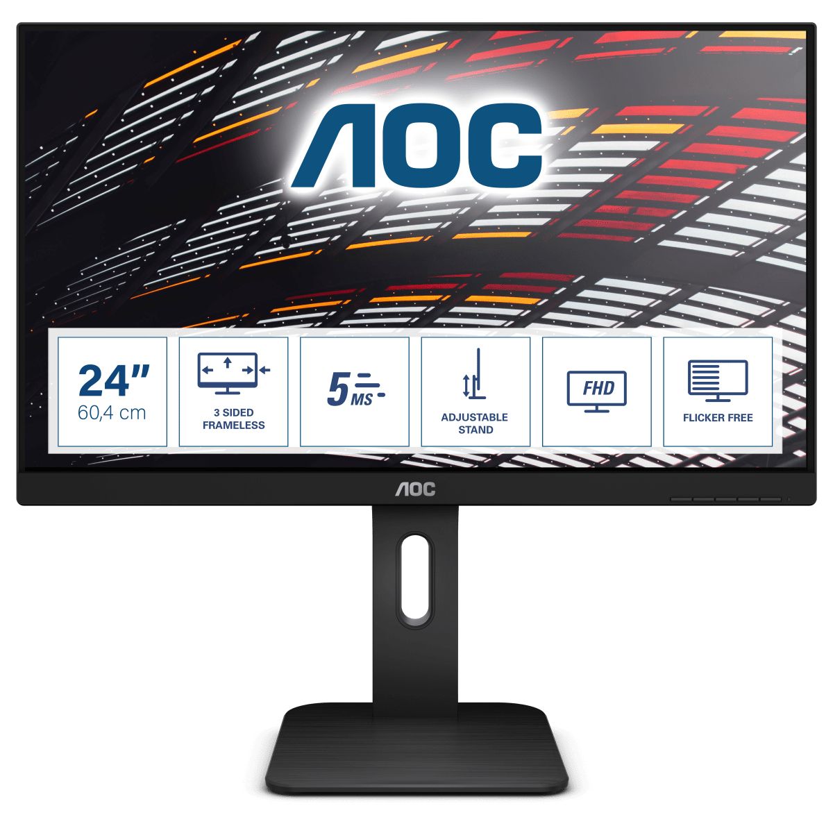 Image of AOC P1 24P1 Monitor PC 60,5 cm (23.8") 1920 x 1080 Pixel Full HD LED Nero 074