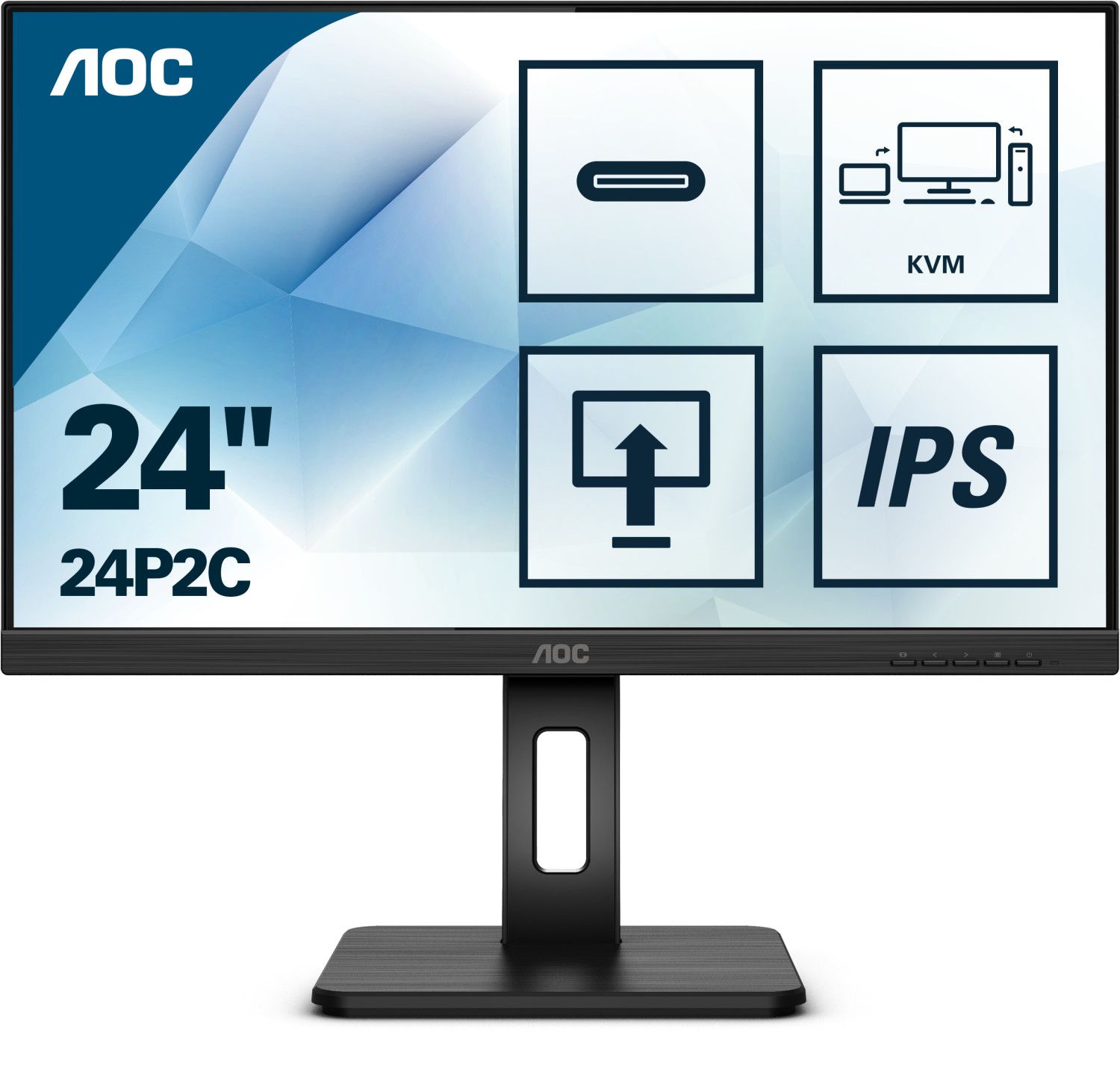 Image of AOC P2 24P2C LED display 60,5 cm (23.8") 1920 x 1080 Pixel Full HD Nero 074