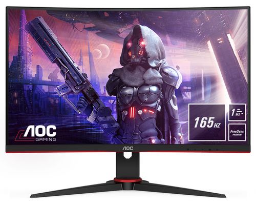 Image of AOC G2 C24G2AE/BK Monitor PC 59,9 cm (23.6") 1920 x 1080 Pixel Full HD LED Nero, Rosso 074