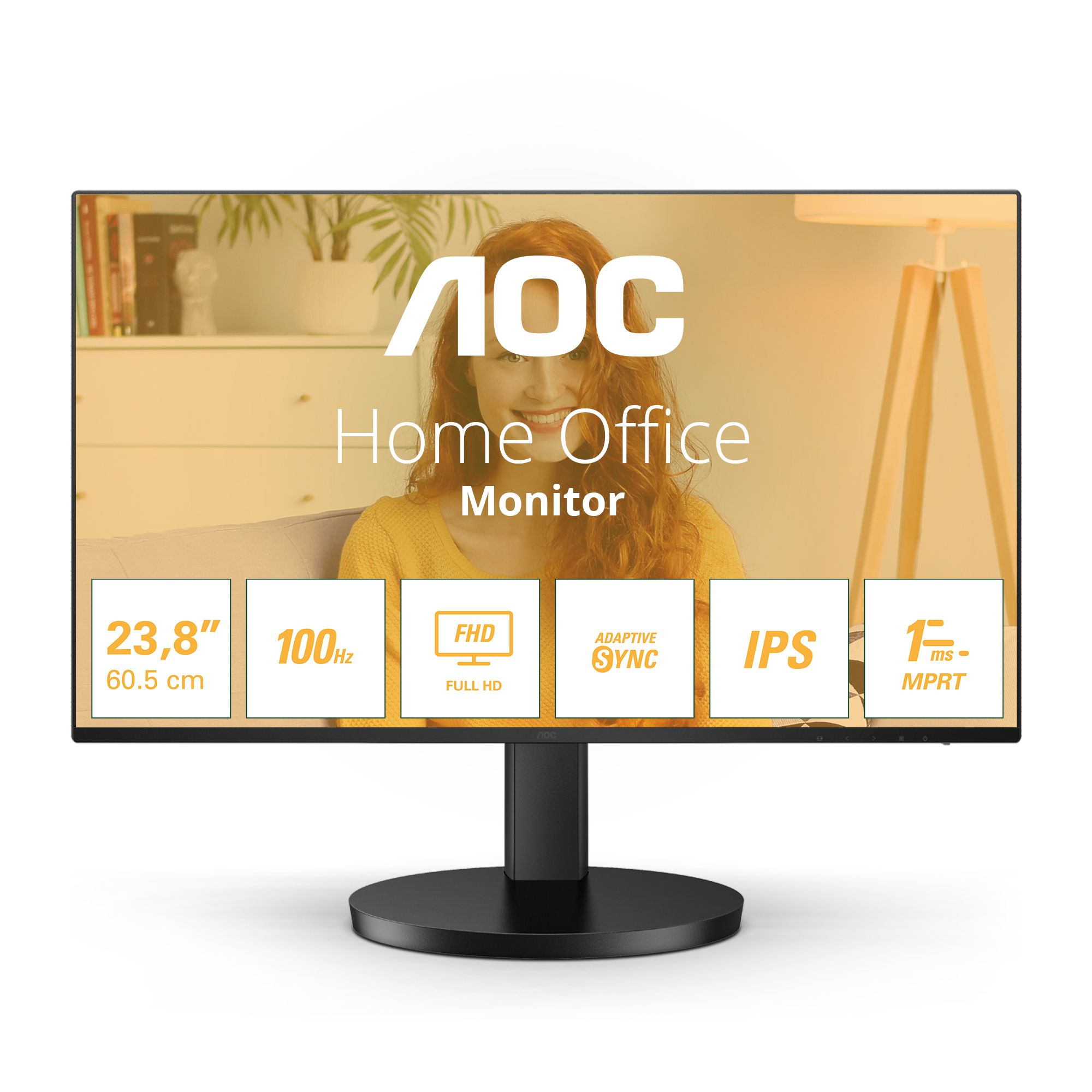 Image of AOC 24B3HA2 Monitor PC 60,5 cm (23.8") 1920 x 1080 Pixel Full HD LED Nero 074