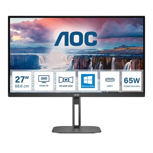 Image of AOC V5 Q27V5N/BK Monitor PC 68,6 cm (27") 2560 x 1440 Pixel Quad HD LED Nero 074