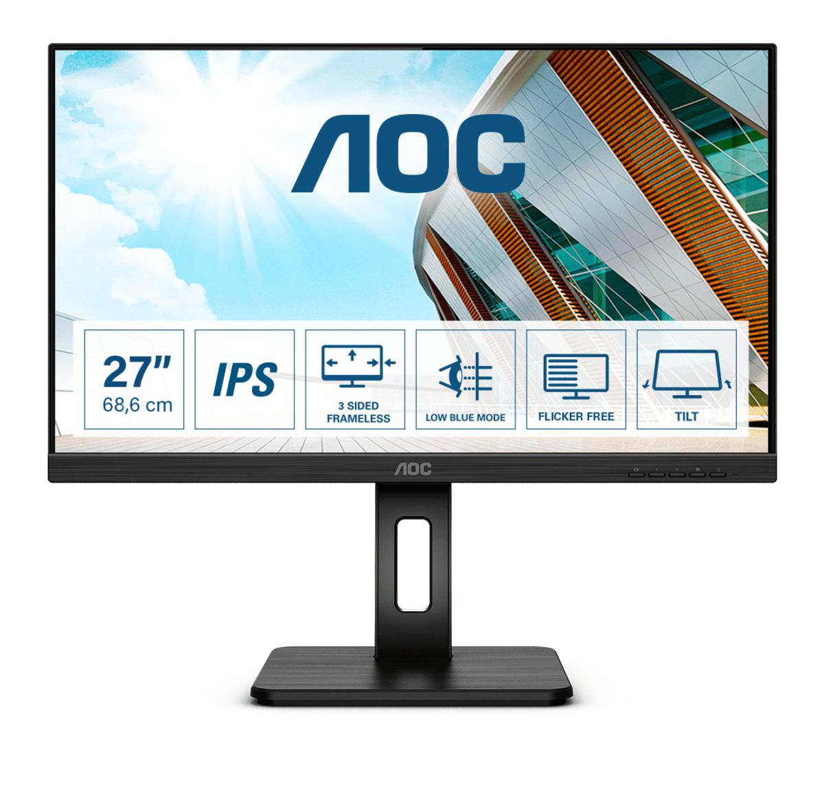 Image of AOC P2 Q27P2Q LED display 68,6 cm (27") 2560 x 1440 Pixel Quad HD Nero 074