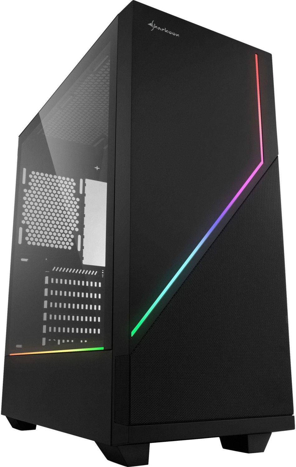 Image of SHARKOON CASE RGB FLOW, ATX, 7 SLOTS EXPANSION, 2 USB 3.0, 1 USB 2.0DRIVE BAY DA 2,5/3,5 074