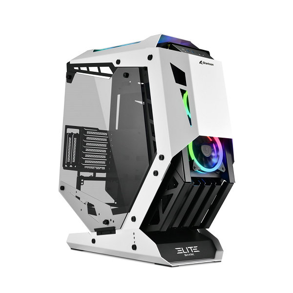 Image of SHARKOON CASE ELITE SHARK CA700 ATX OPEN FRAME, 2XU3, 1X USB-C, VETRO TEMPERATO, 5XARGB FAN, ARGB CONTROLLER 074