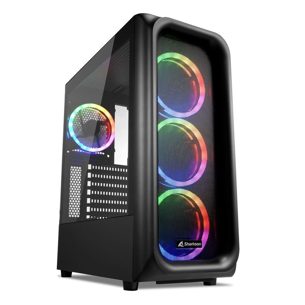 Image of SHARKOON CASE TK5M RGB ATX 1XUSB 3.2, 2XUSB 3.0, VETRO TEMPERATO, 3X120MM FAN FRONT 074