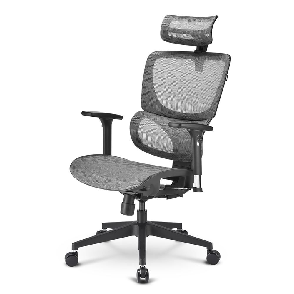 Image of SHARKOON SEDIA OFFICE, FULL MESH, CLASS-4 GASLIFT, 3D ARMREST HEADREST, 5 HEIGHTS ADJUSTABLE BACKR 074