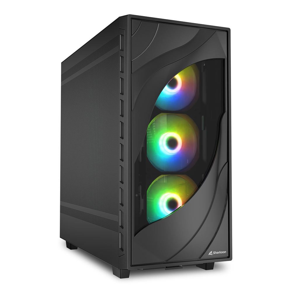 Image of SHARKOON CASE ATX REBEL C80M MESH RGB 074