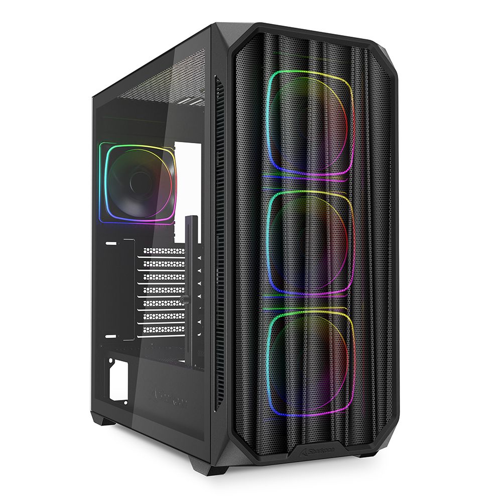 Image of SHARKOON CASE AK5M RGB ATX BLACK 074