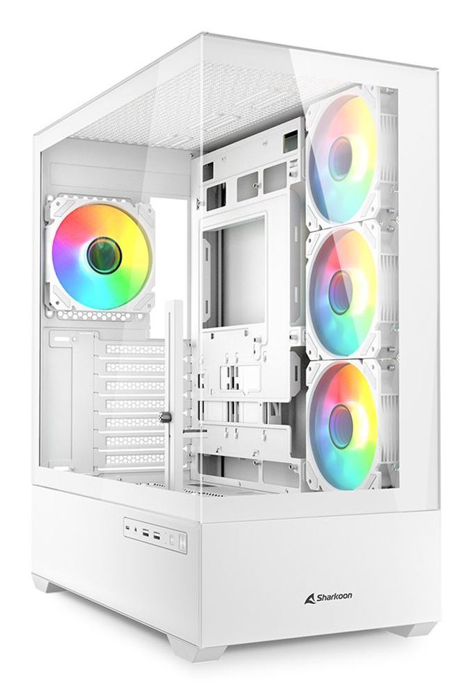 Image of CASE AK6 RGB WHITE ATX 074