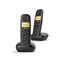 Image of TELEFONO CORDLESS GIGASET A170 DUO L36852H2802K101 nero DECT display alfanum. monoc., ID chiamate, 10 suonerie, rubrica 50 nomi 074