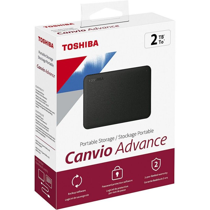 Image of Toshiba Canvio Basics disco rigido esterno 2000 GB Nero 074