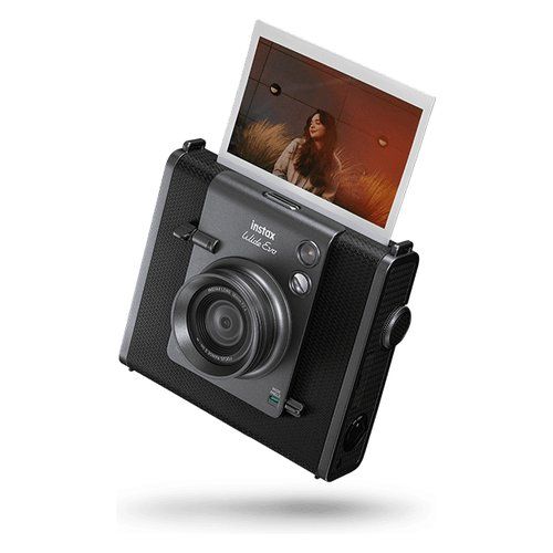 Image of Fotocamera istantanea Fujifilm INSTAX WIDE Evo Hybrid nero e Gray 074