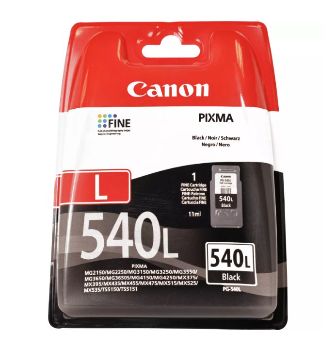 Image of Canon PG-540L cartuccia Inkjet 1 pz Originale Resa standard Nero 074