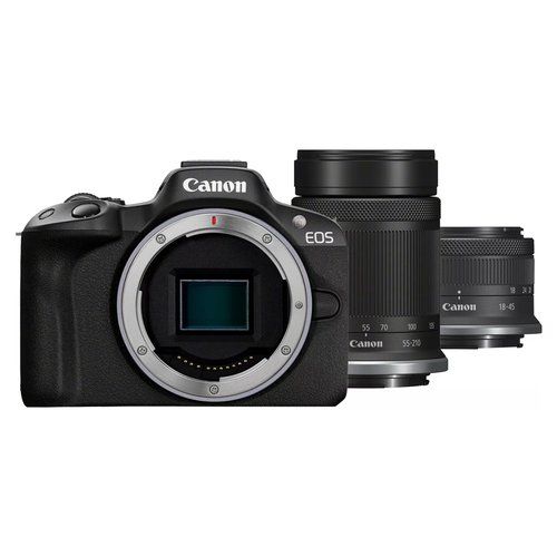 Image of Canon EOS R50, nero + RF-S 18-45 IS STM + RF-S 55-210mm F5-7.1 IS STM Kit MILC 24,2 MP CMOS 6000 x 4000 Pixel Nero 074