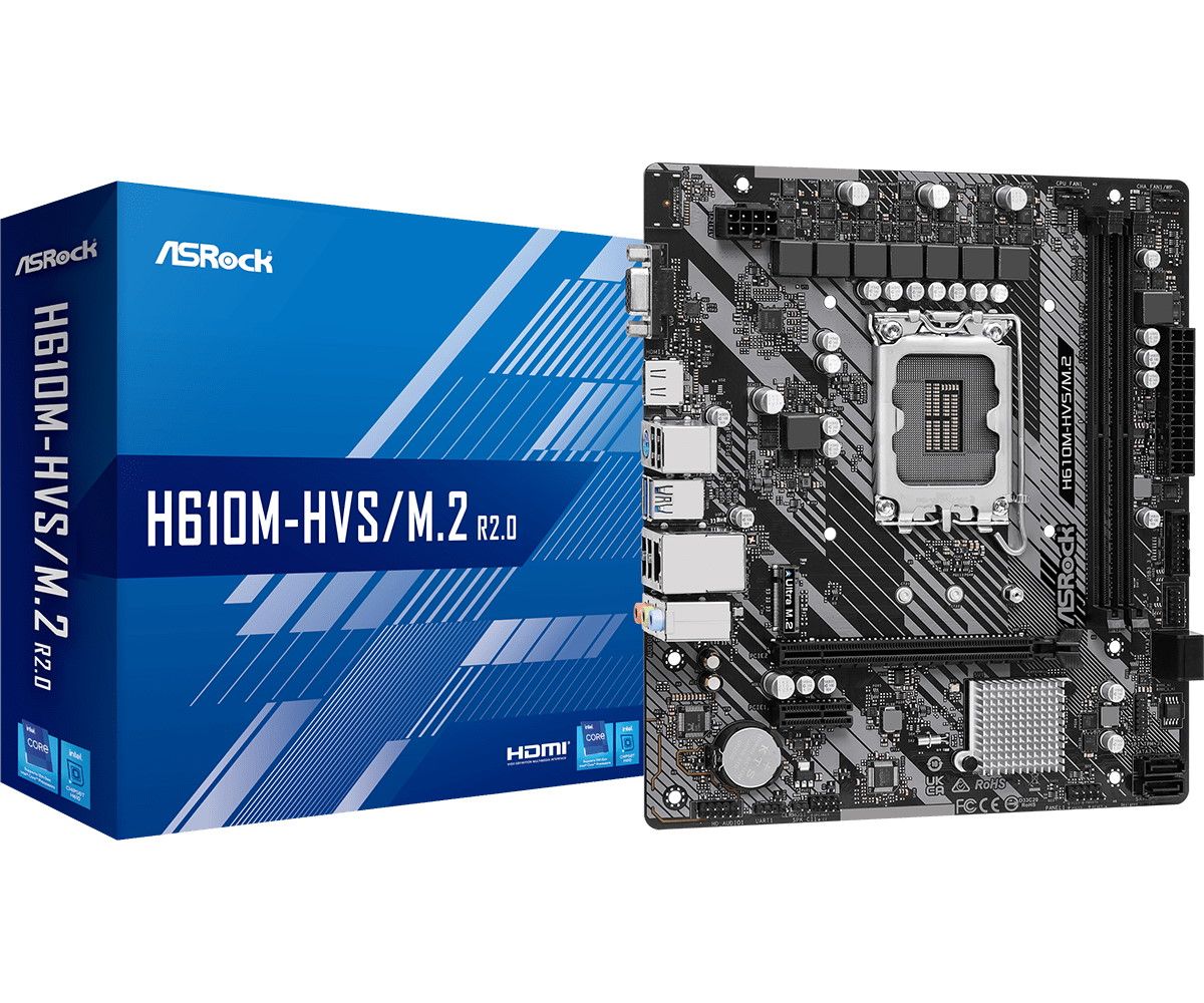 Image of ASROCK MB H610, H610M-HVS/M.2 R2.0, LGA1700 , mATX 074