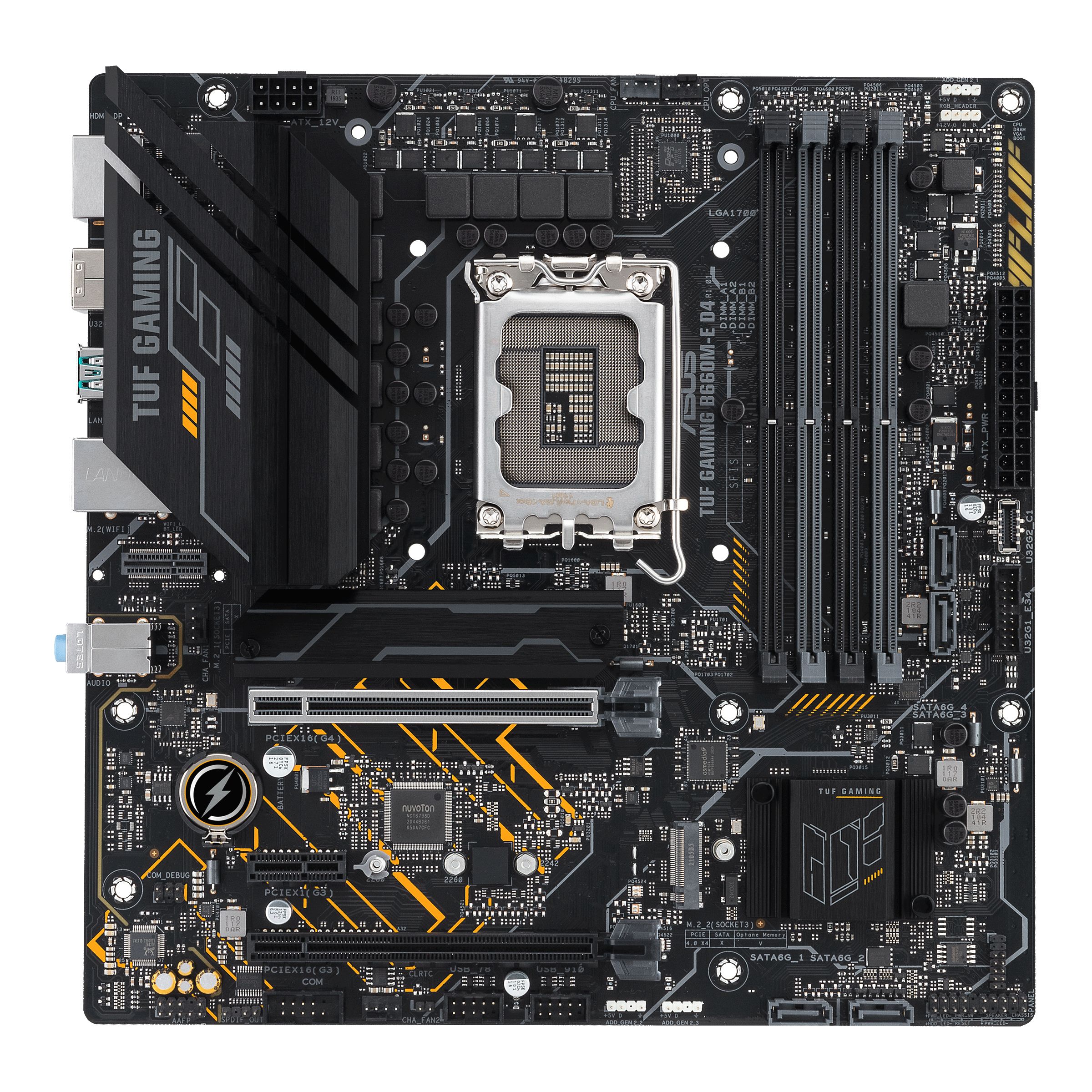 Image of ASUS TUF GAMING B660M-E D4 Intel B660 LGA 1700 micro ATX 074