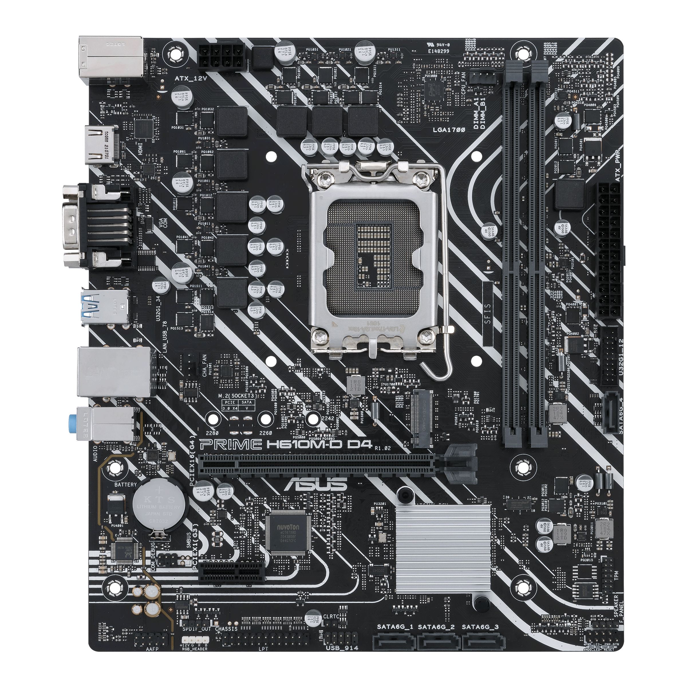 Image of ASUS PRIME H610M-D D4 Intel H610 LGA 1700 micro ATX 074