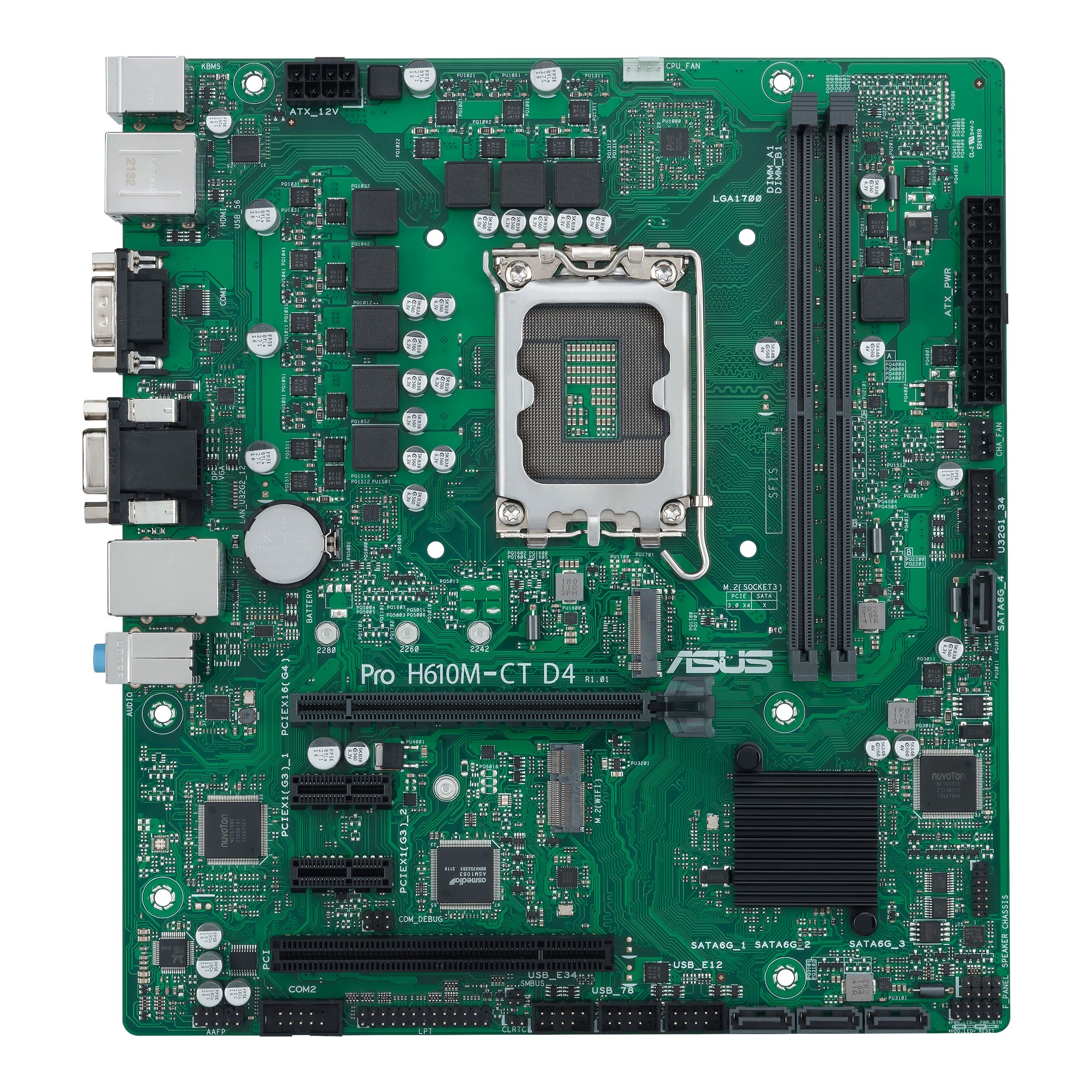 Image of ASUS PRO H610M-C D4-CSM Intel H610 LGA 1700 micro ATX 074