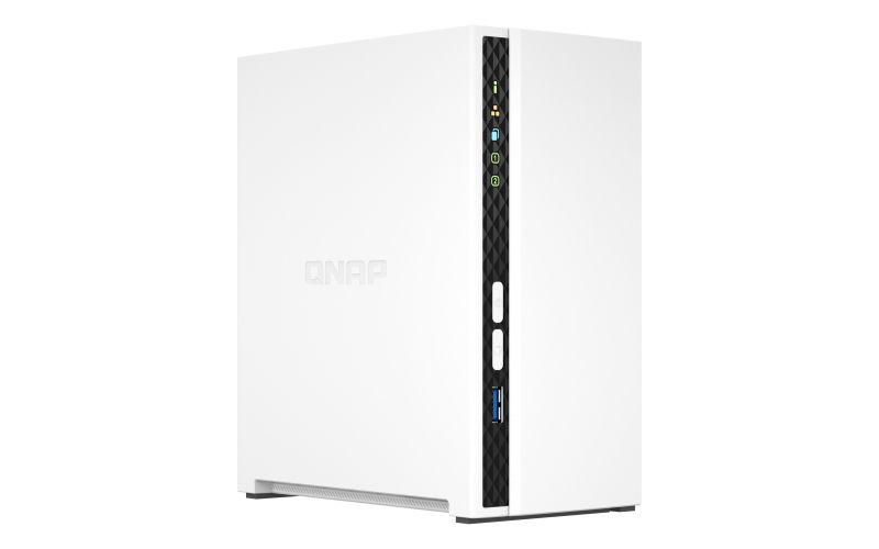 Image of QNAP TS-233 server NAS e di archiviazione Tower ARM Cortex-A55 2 GB 0 TB QNAP QTS Bianco 074